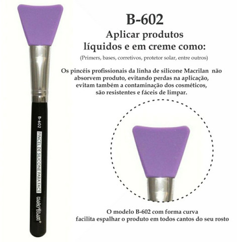 Pincel de Silicone para Face (B602) Macrilan<br>