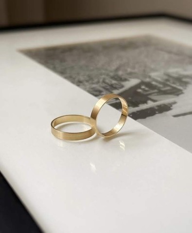 Alianças casamento -100% ouro 18k - Foto 4