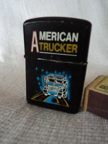 Isqueiro Zippo, Vintage, American Trucker (Item para colecionador)