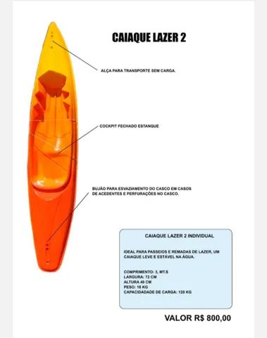 Caiaque lazer (fibra)