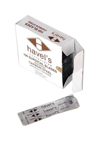 Lâminas 25 Havel's Aço Carbono (20 Unidades) Importada - Foto 5