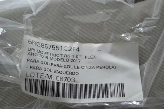 Quebra Sol Para Sol Lado Esquerdo Volkswagen Up 2016 2017 - Foto 4