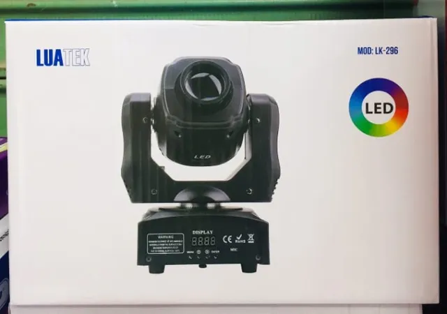 Canhão Moving Head Spot Led Osram 60w Lk-296 Rgb Iluminação Luatek