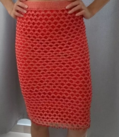 Saia de crochê midi - Foto 3