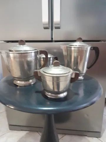 Jogo de cafe banhado a prata envio para todo o Brasil 