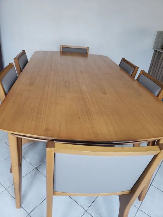 Mesa e cadeira de madeira maciça Tauari - Foto 3