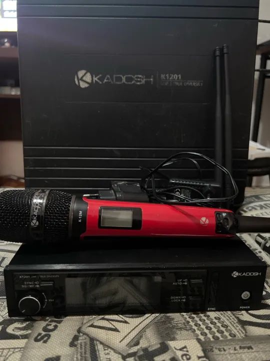 Microfone Sem Fio KADOSH K1201 - Novo