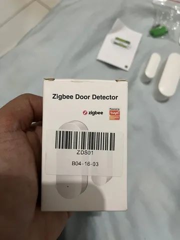 Para Tuya WiFi ZigBee Smart Door Sensor Home Detector De Portas Sem Fio - Foto 2