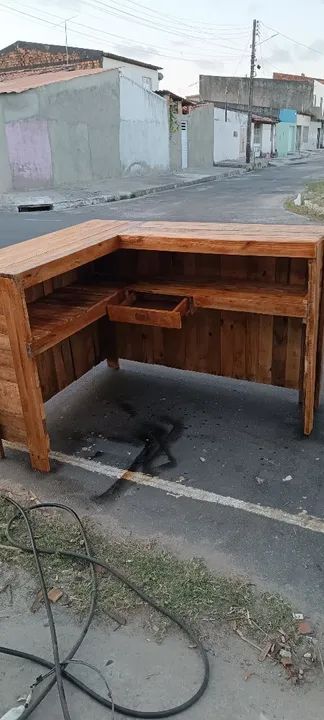 Balcao de Madeira Rústica - Foto 4