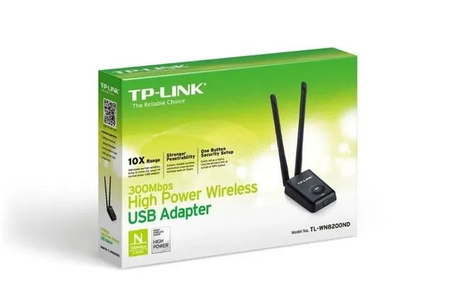 Adaptador Wireless High Power USB N 300 mbps TP-Link