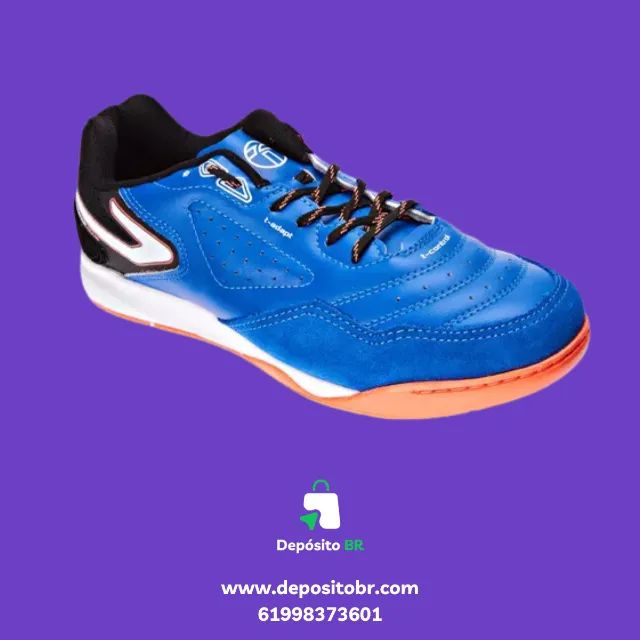 Chuteira Futsal Topper Dominator Club V - Masculino/Tamanho 41. - Foto 4