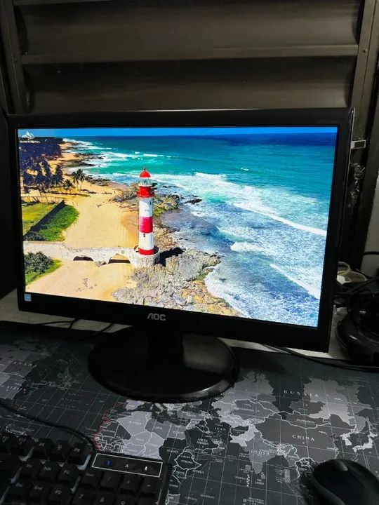 Monitor AOC 18,5 LED E950Swn HD Widescreen Conexão VGA - Foto 3
