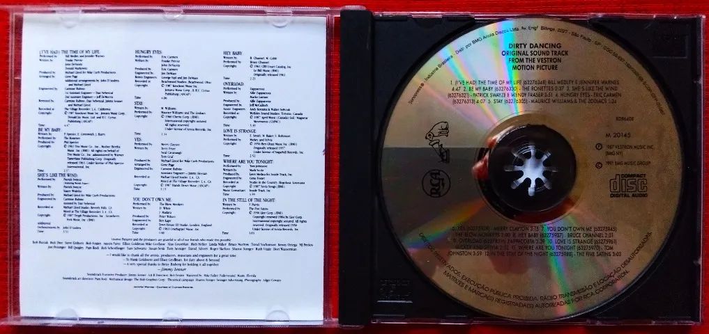CD Trilha Sonora do Filme Dirty Dancing Patrick Swayze (Midia semi nova) - Foto 3