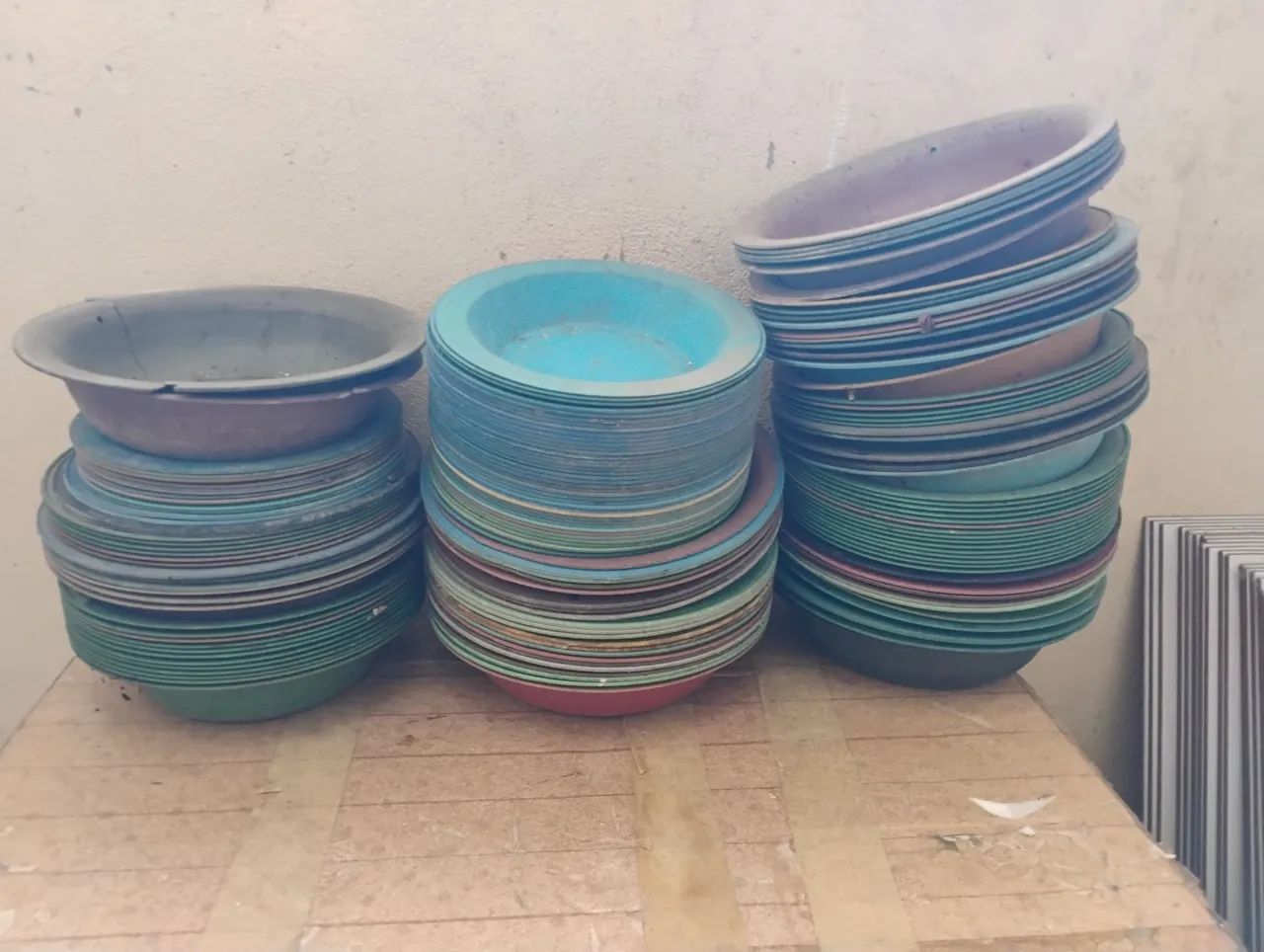 Bacias para feira ou comércio 