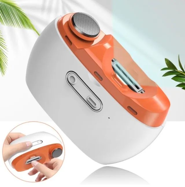 Cortador e Polidor de Unhas Elétrico - Aparador de Unhas Automático com Luz LED, 2 Velocid