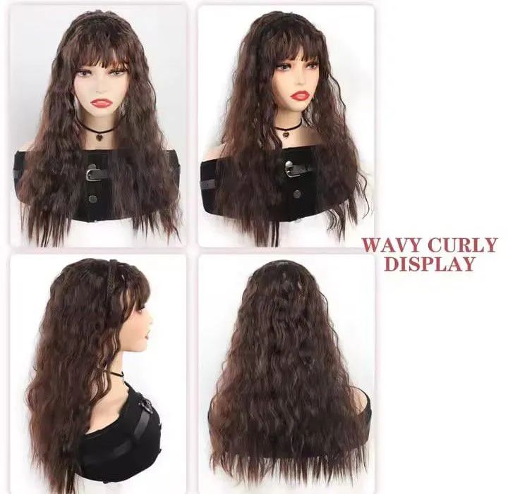 Aplique de Cabelo sintético com tiara e Franja - Foto 2