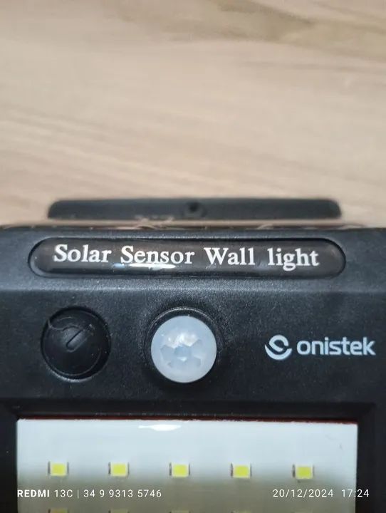 Luminária Solar Sensor de Movimento LED 20 Leds - Foto 3