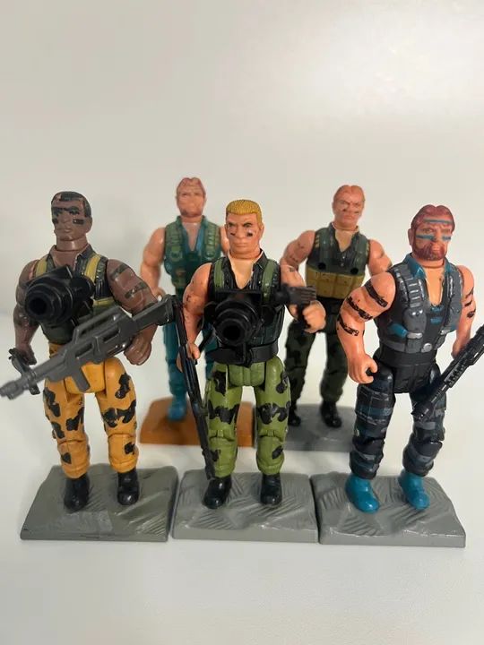Bonecos Sos Comandos Soldados Militar Coleção Anos 80