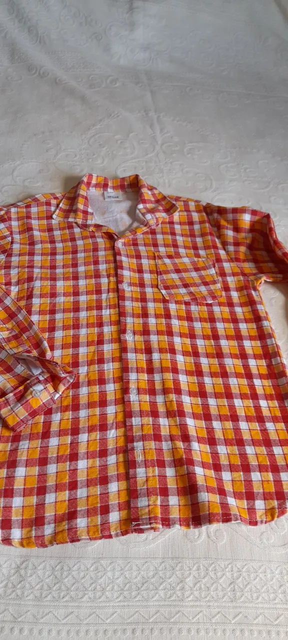 Camisa xadrez infantil