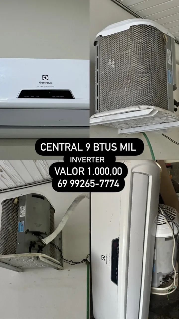 Central de ar 9.000 BTUS