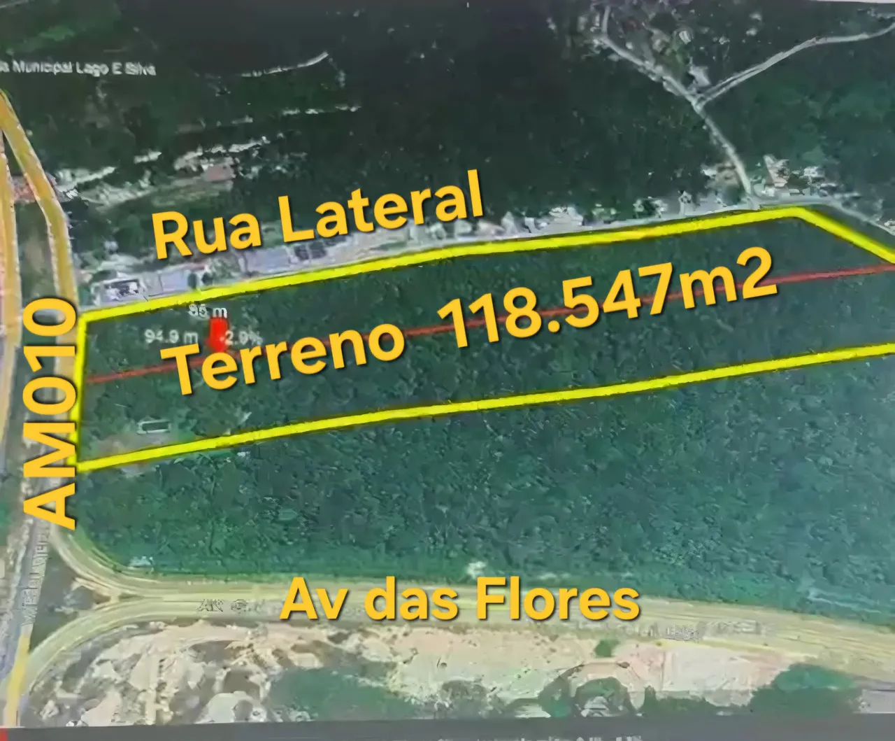 Terreno de Grande Porte na AM-010 Km 15 com 118.547m2 Próximo Av das Flores