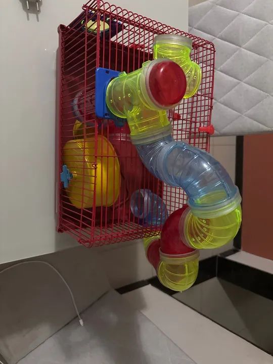 Gaiola de luxo para hamster com pouco tempo de uso  - Foto 2