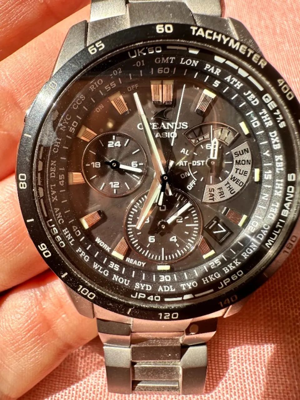 Oceanus - Casio - modelo OCW-M7000 (importado - Japao)  - Foto 5