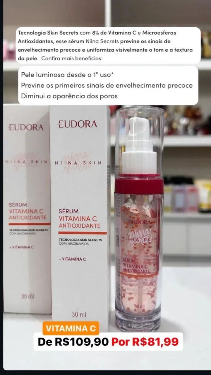 Skin Niina Secrets Eudora em promoção 