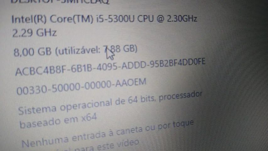 notebook dell, i5 de 5 geração 2.30ghz de clock ,8g de ram e ssd 240g - Foto 3