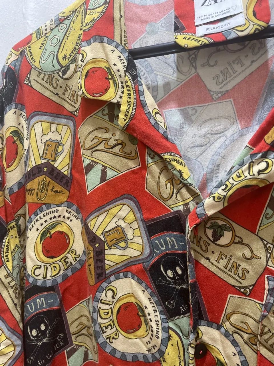 Camisa zara estampada - Foto 2