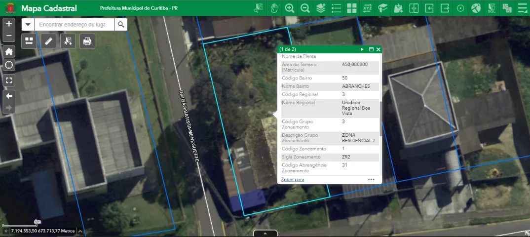 TERRENO 450M² ABRANCHES