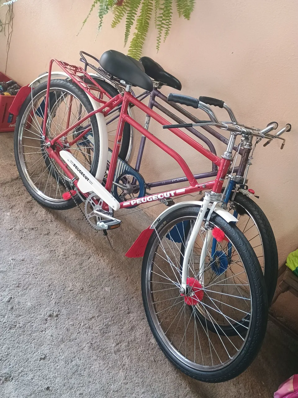 Bicicleta Peugeot Vintage - Vermelha 1977