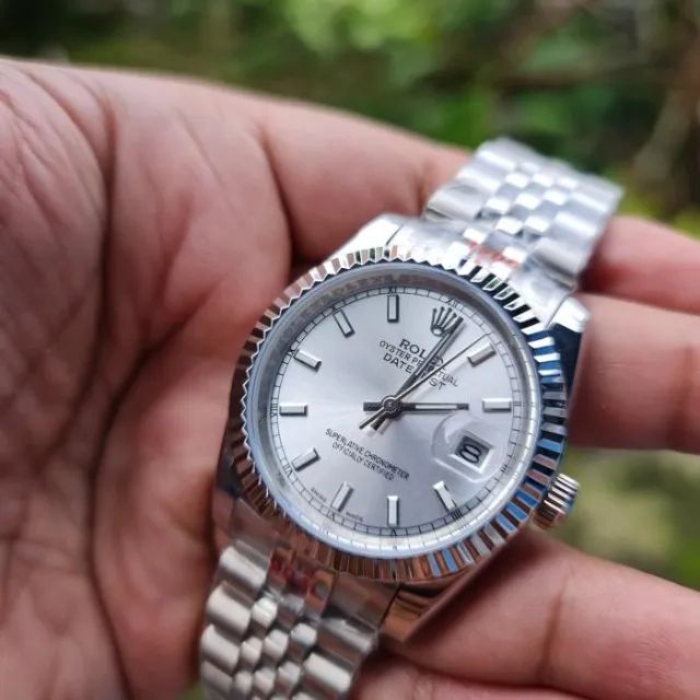 Relógio ROLEX AUTOMÁTICO PREMIUM DATEJUST Fundo Branco - Foto 3
