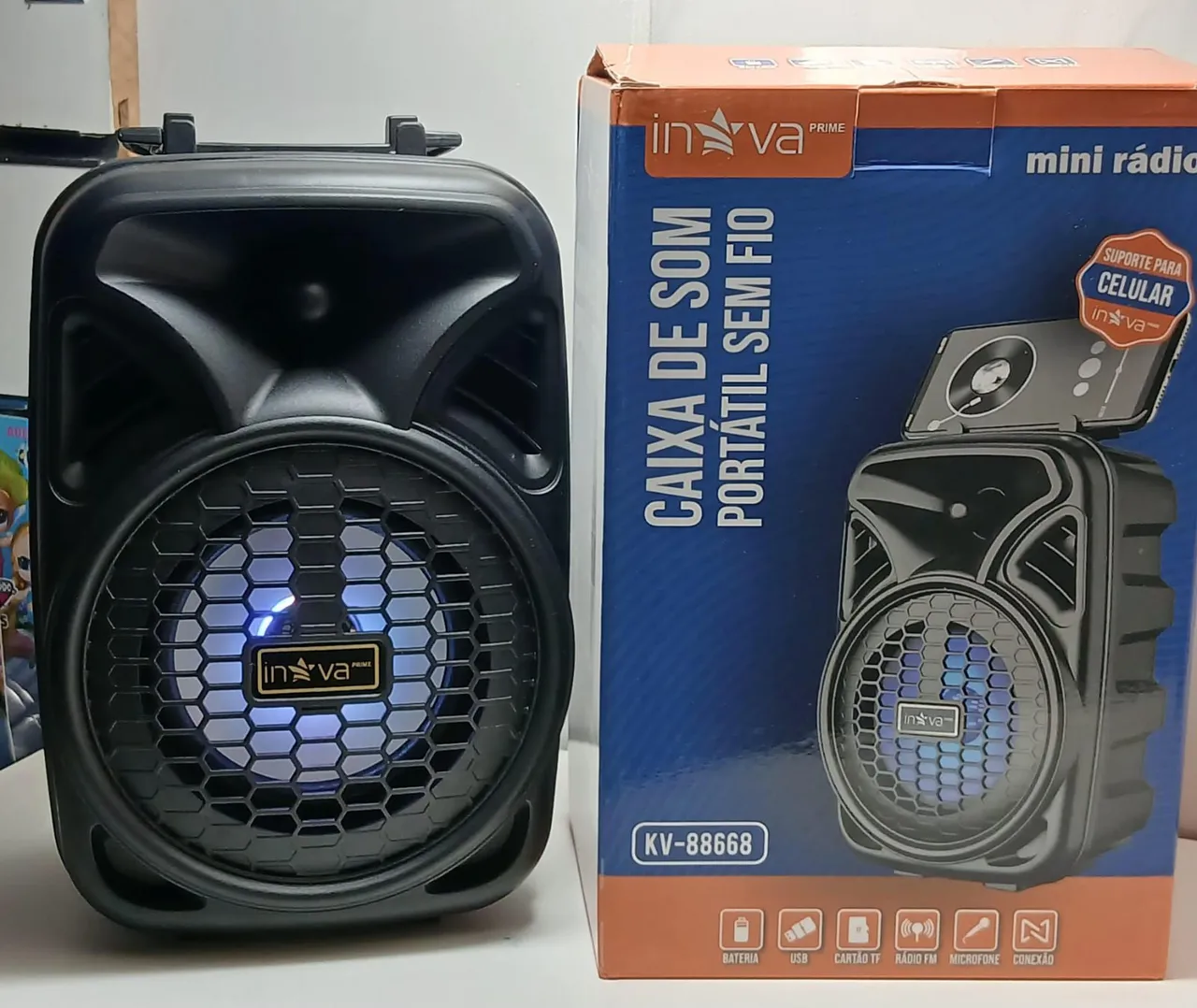 CAIXA DE SOM VIA BLUETOOTH - ENTREGAMOS