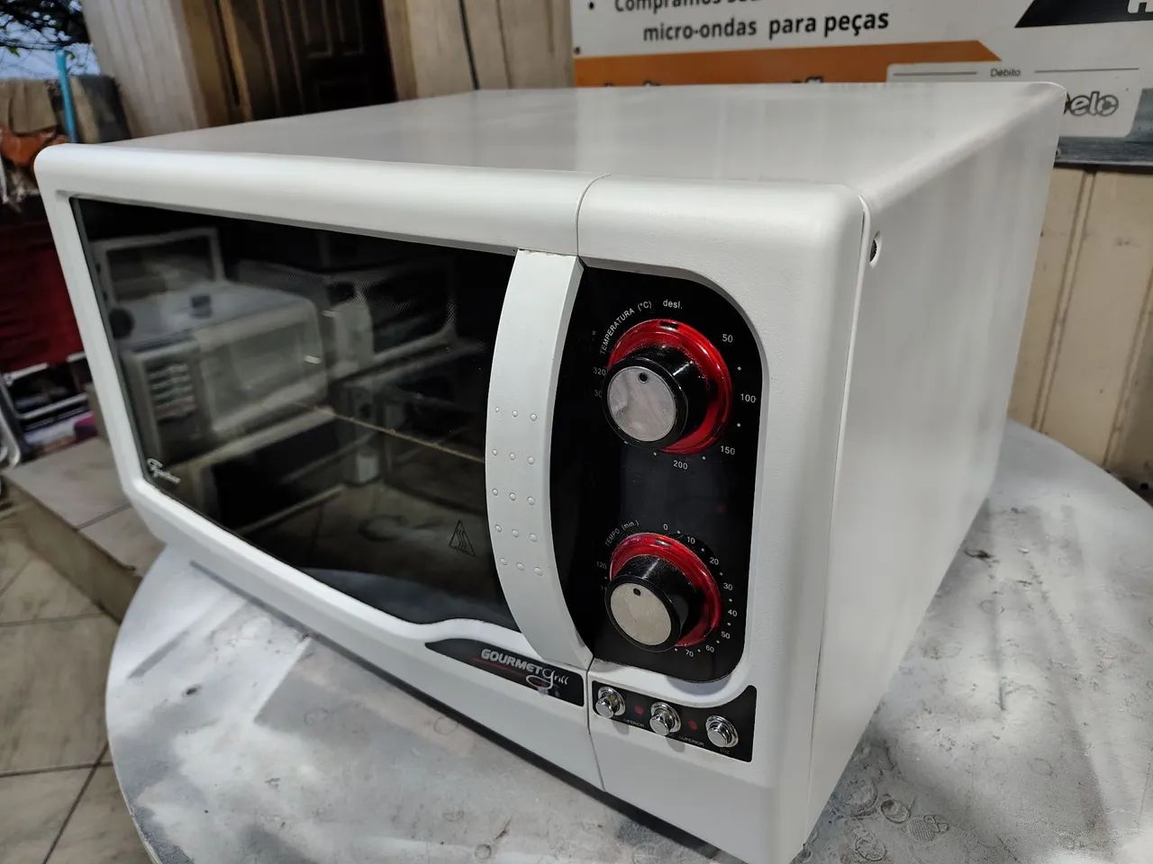 Forno Elétrico Fischer Gourmet Branco 44 Litros Ótimo Estado Garantia 3 Meses Temos Tele  - Foto 2