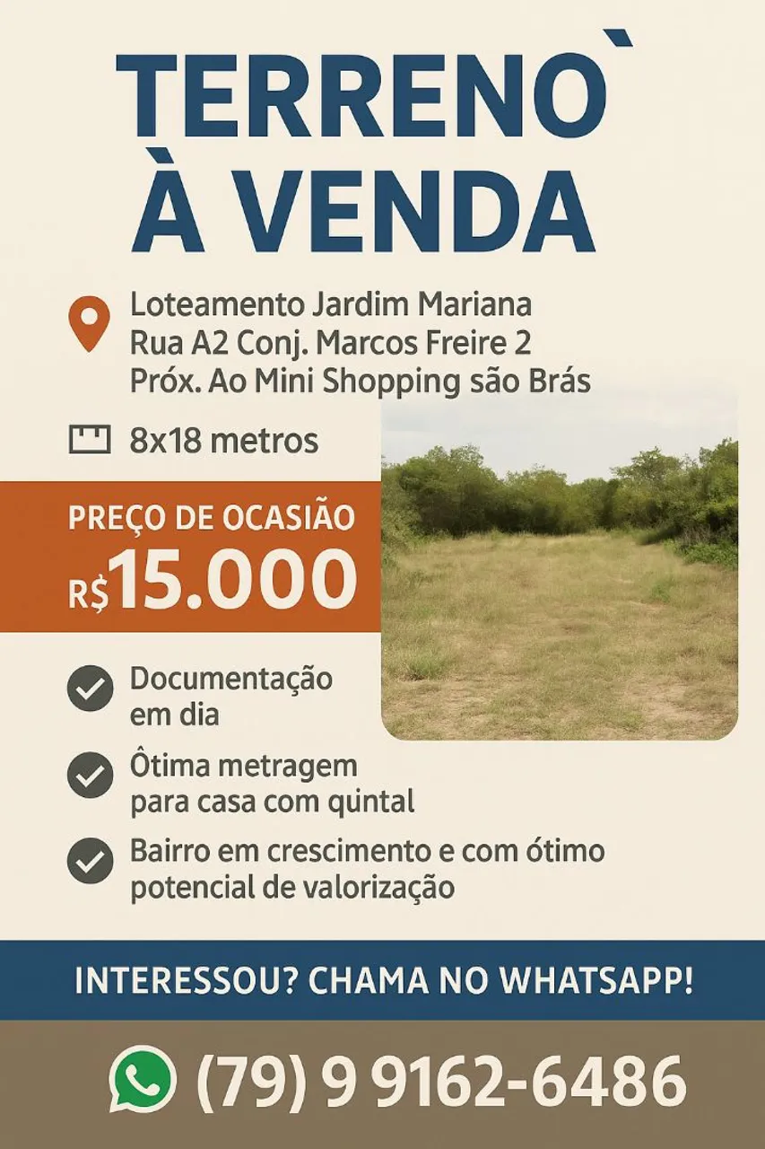 Terreno 8x18