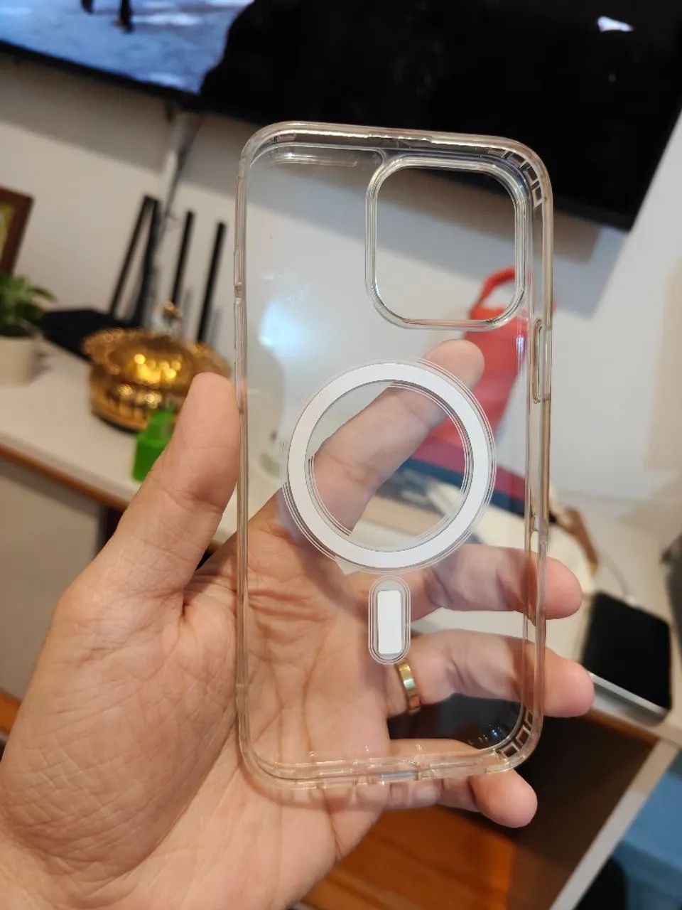 Capa iphone 16 pro Max transparente - Foto 4