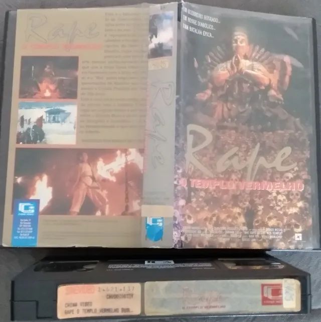 Vhs Dublado Rape O Templo Vermelho China Vídeo