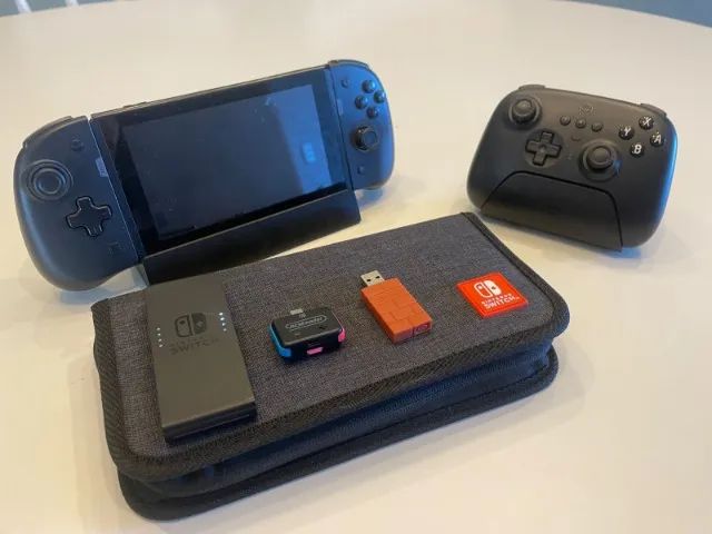 Nintendo Switch - 60 Jogos - 2 Controle Pro - Foto 2