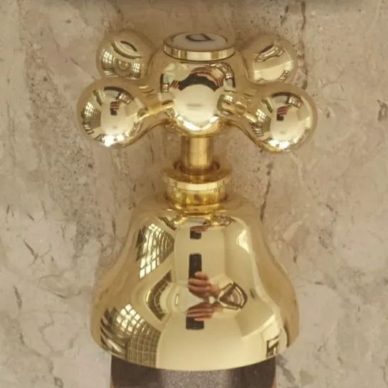 Acabamento Deca modelo Belle Époque dourado ORIGINAL p/ registros de pressão / gaveta.