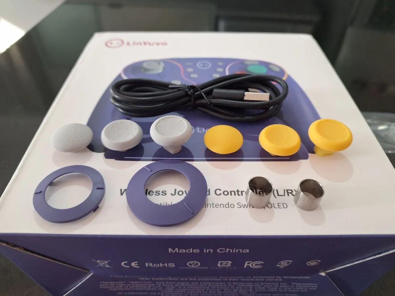 Controle bluetooth igual o do GameCube para PC, Switch, Android e Iphone, marca LinYuvo - Foto 4