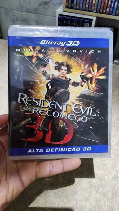 Blu-ray 3D + 2D Resident Evil: Recomeço Lacrado 