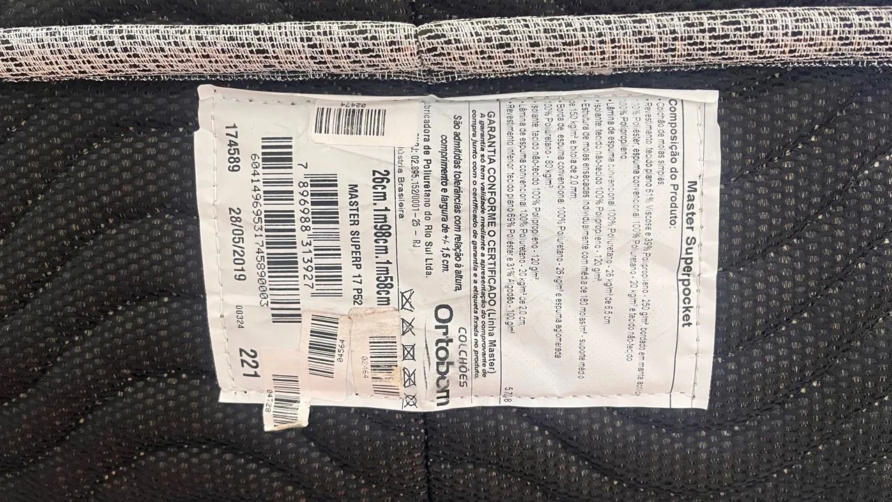 Colchão queem master superpocket Ortobom  - Foto 3
