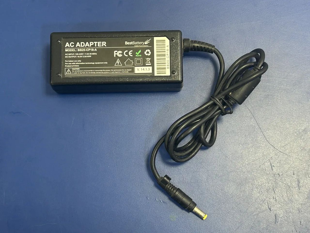 Carregador para notebook HP 18.5V 3.5A