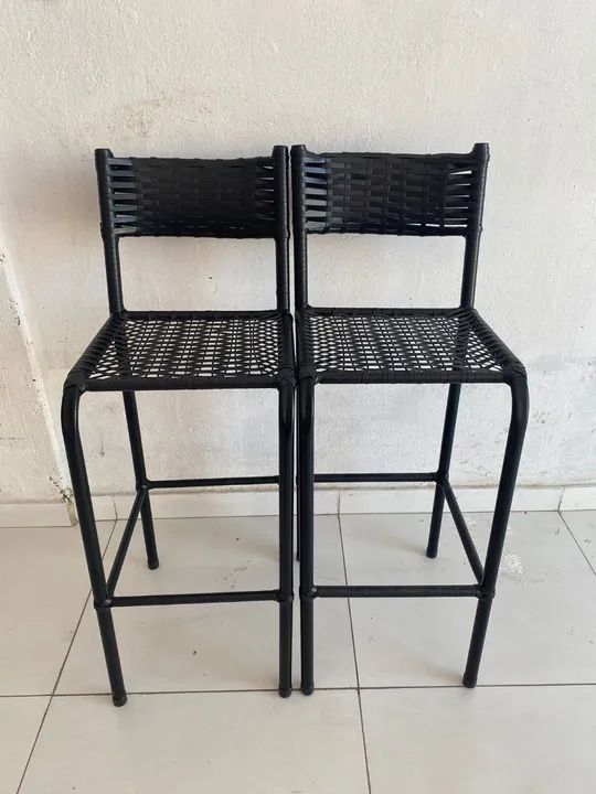 BANQUETAS EM FIBRA COM FERRO  - Foto 2