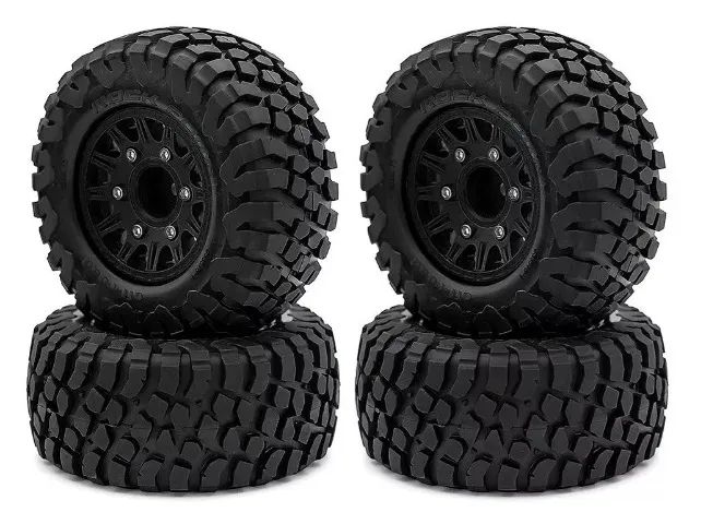 4 Pneus / Rodas Para Automodelo Traxxas, Arrma, Crawler, Kyosho e Outras Marcas 