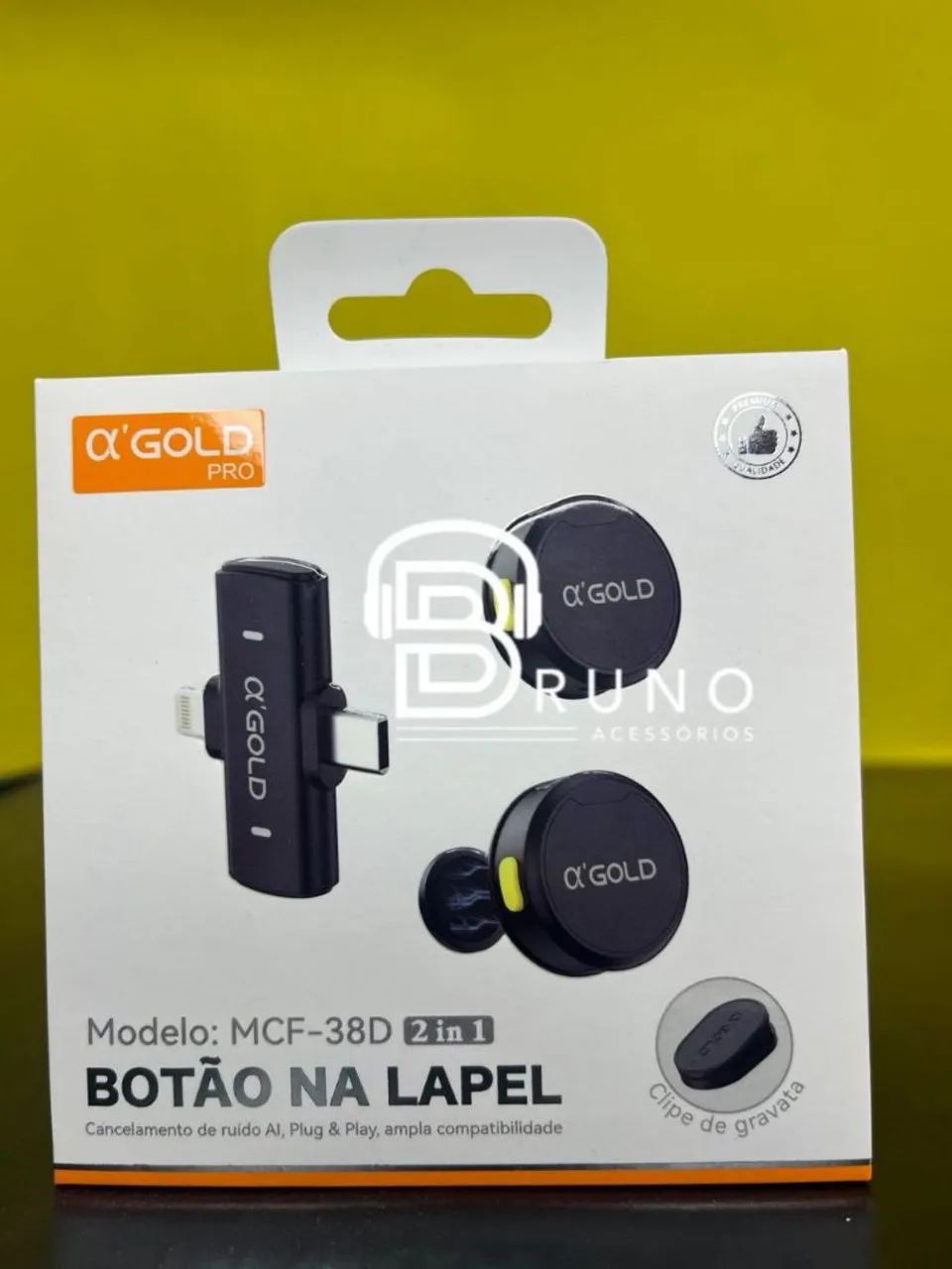 Microfone de lapela sem fio Bluetooth 2 em 1 - Foto 3