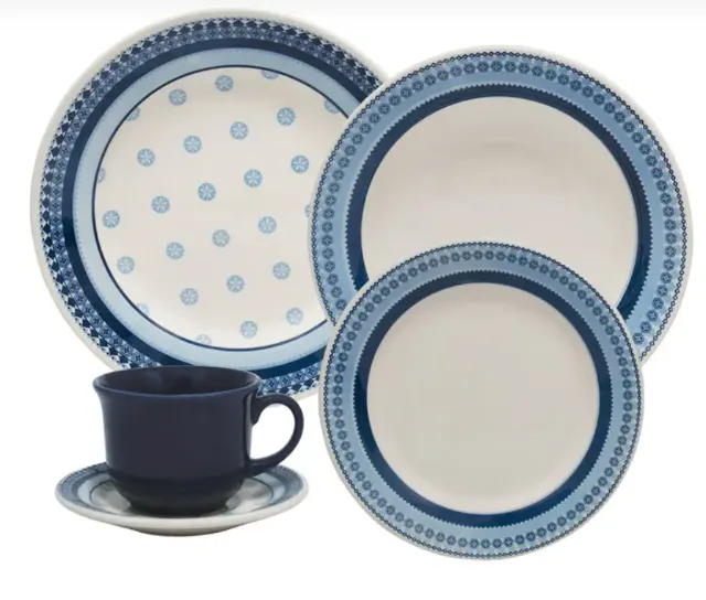 Aparelho de Jantar e Chá 20 Peças Biona de Cerâmica (produto novo)