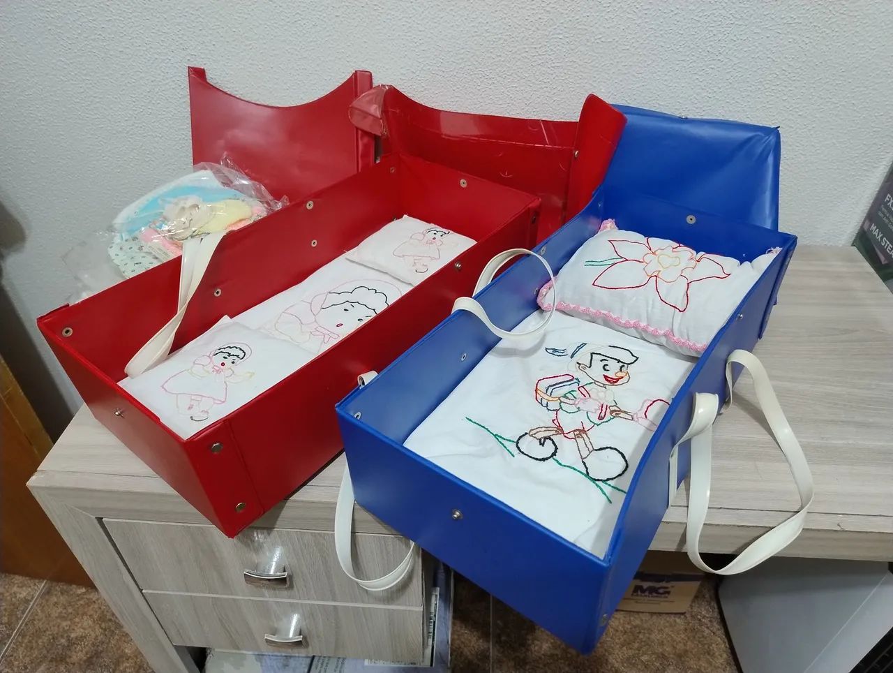2 bebê conforto(Moisés) antigos de bonecas - Foto 4