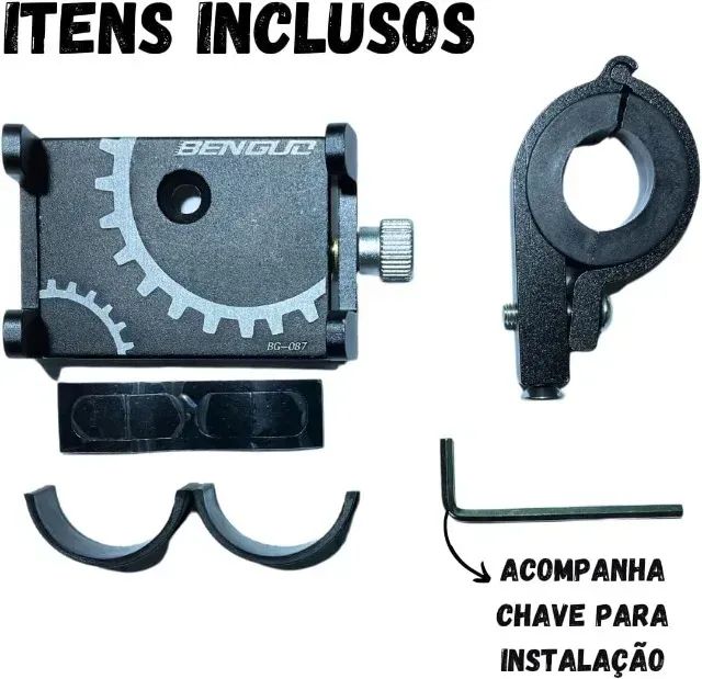 Suporte de Celular para moto e bike - Alumínio - Foto 3